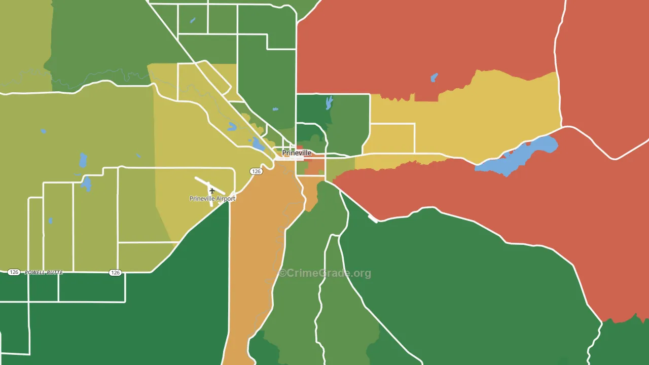 97754, OR Map of Theft Rates
