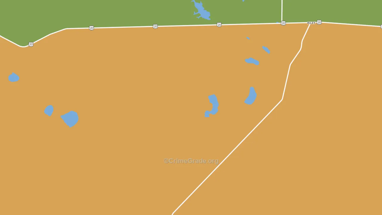 97758, OR Map of Theft Rates