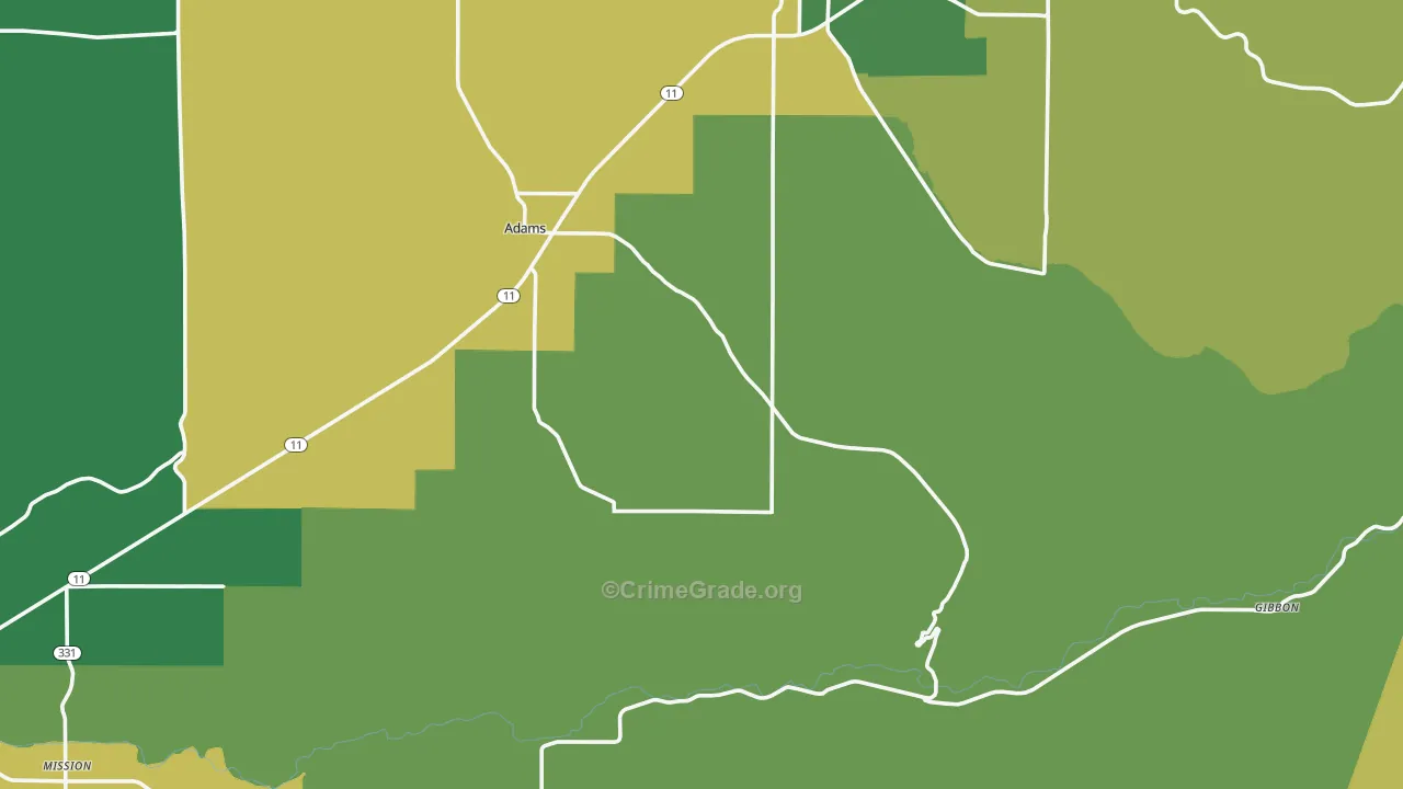 97810, OR Map of Theft Rates