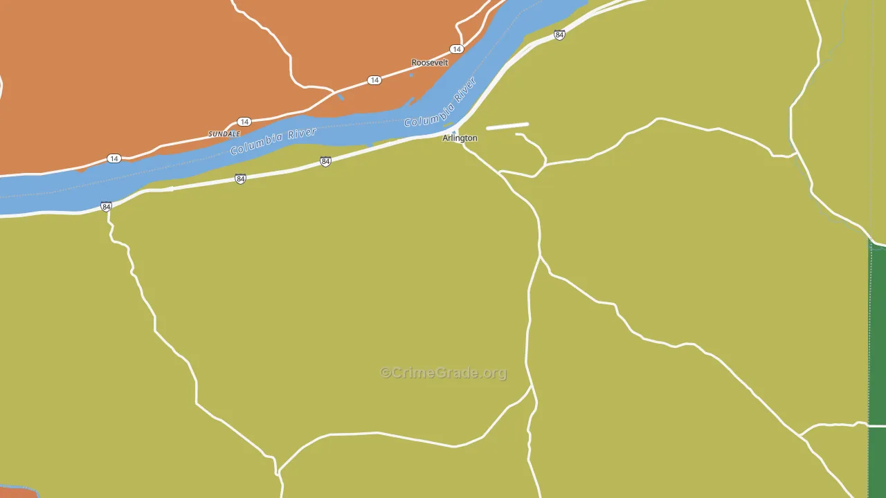 97812, OR Map of Theft Rates