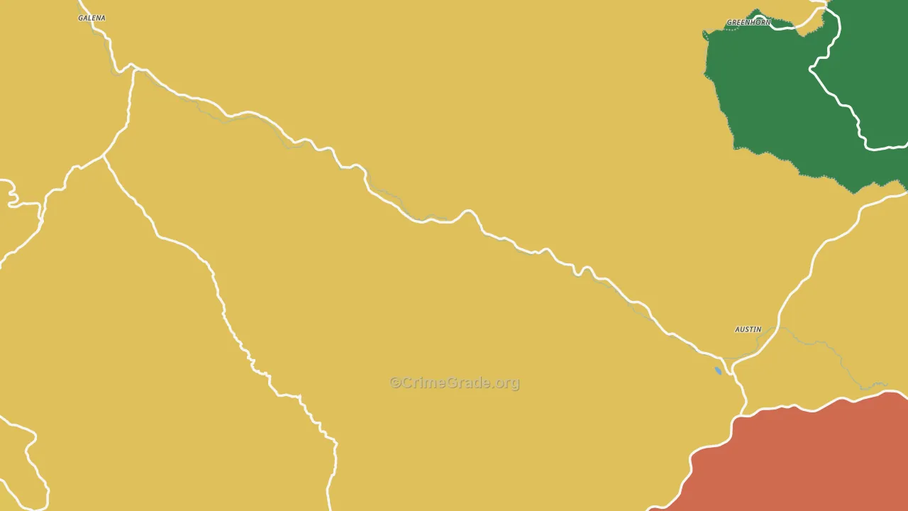 97817, OR Map of Theft Rates