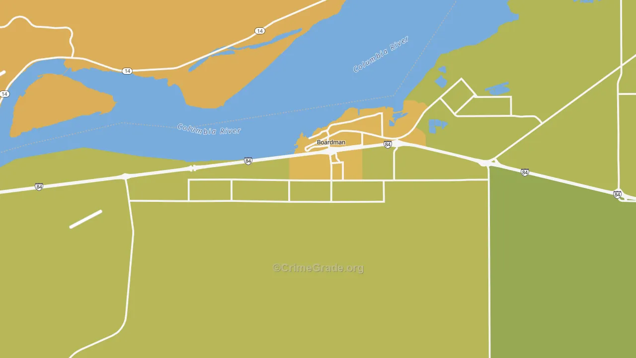 97818, OR Map of Theft Rates