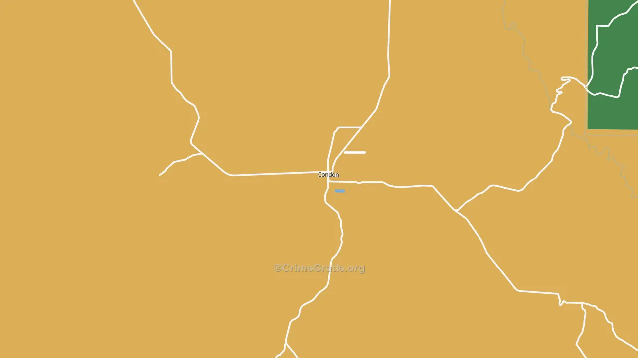 97823, OR Map of Theft Rates
