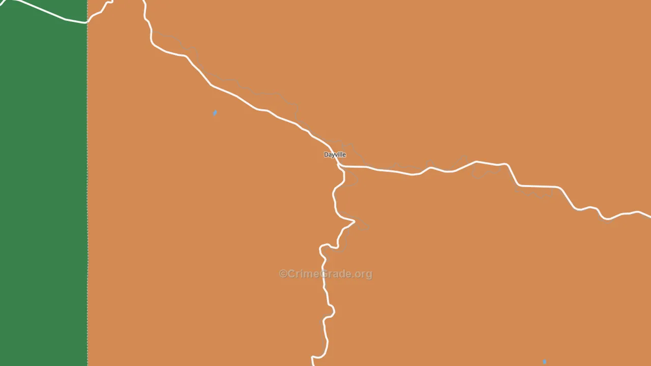 97825, OR Map of Theft Rates