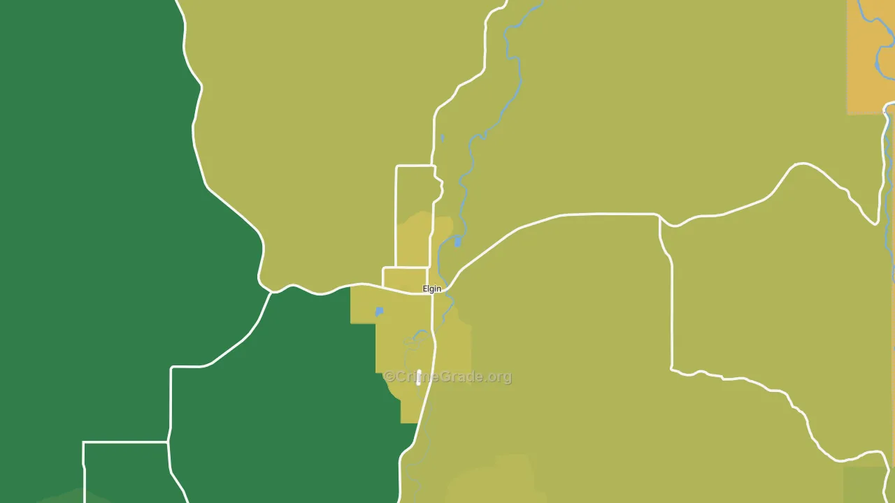 97827, OR Map of Theft Rates