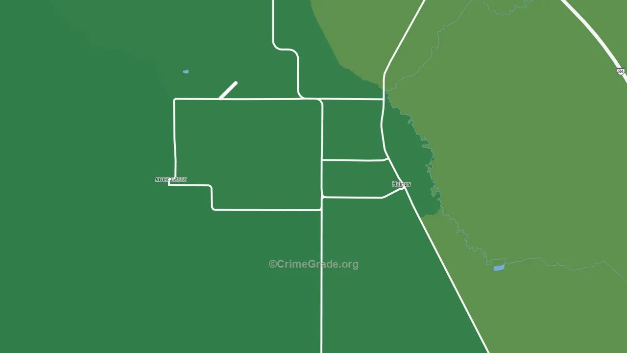 97833, OR Map of Theft Rates
