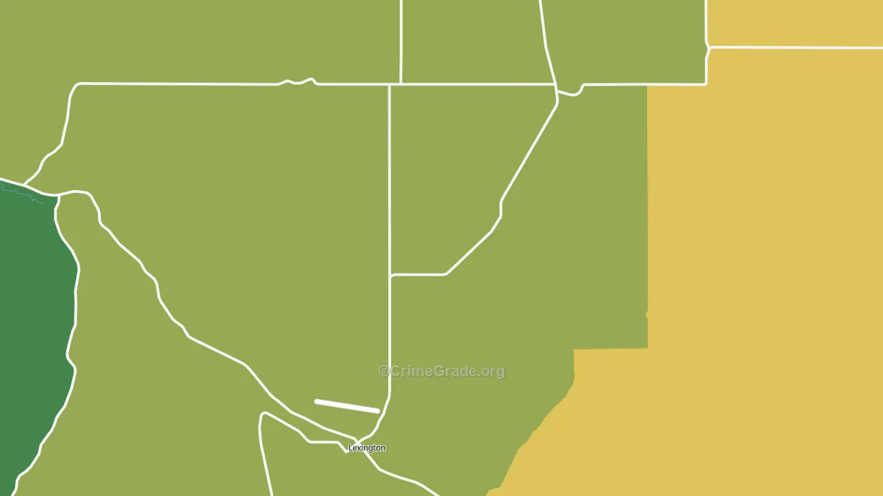 97839, OR Map of Theft Rates