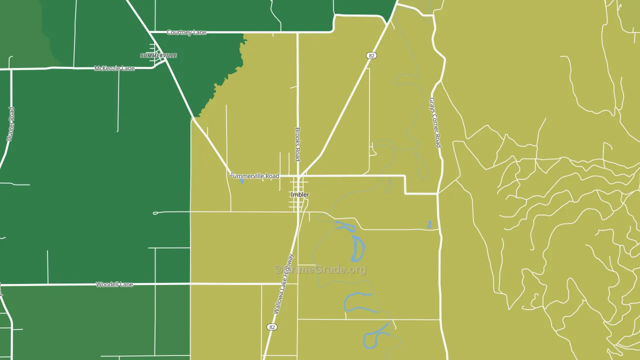 97841, OR Map of Theft Rates