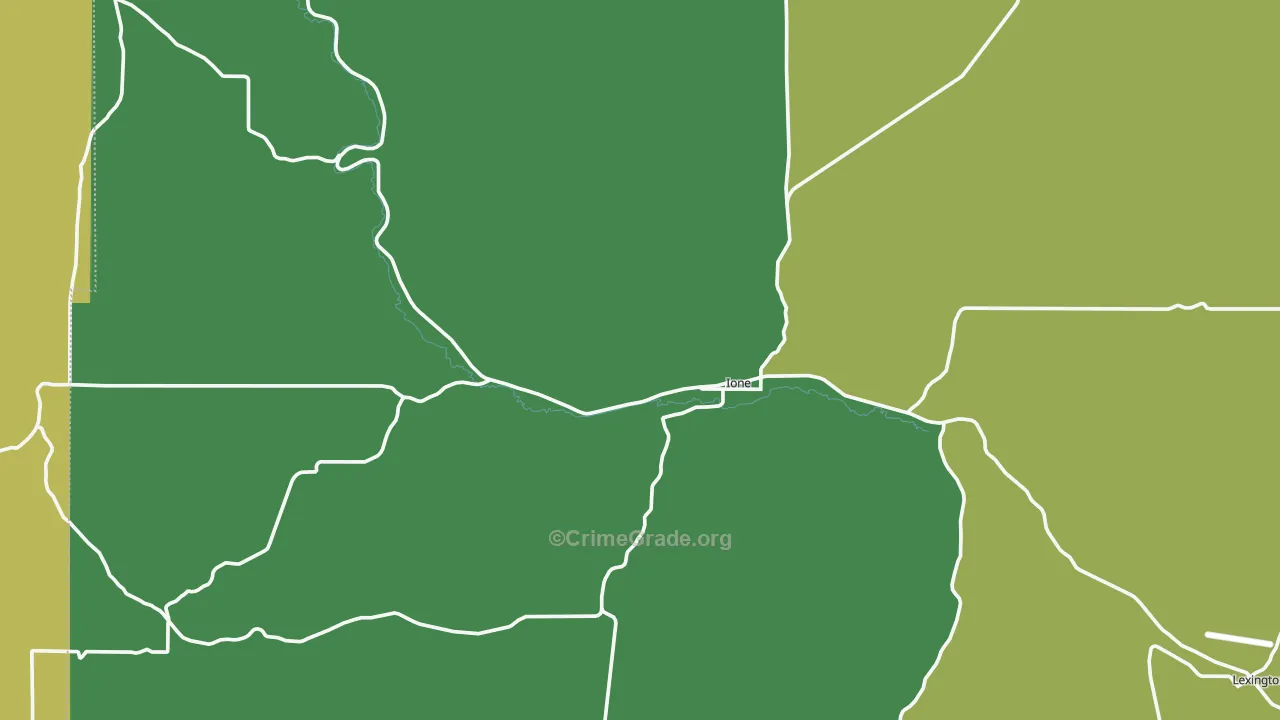 97843, OR Map of Theft Rates