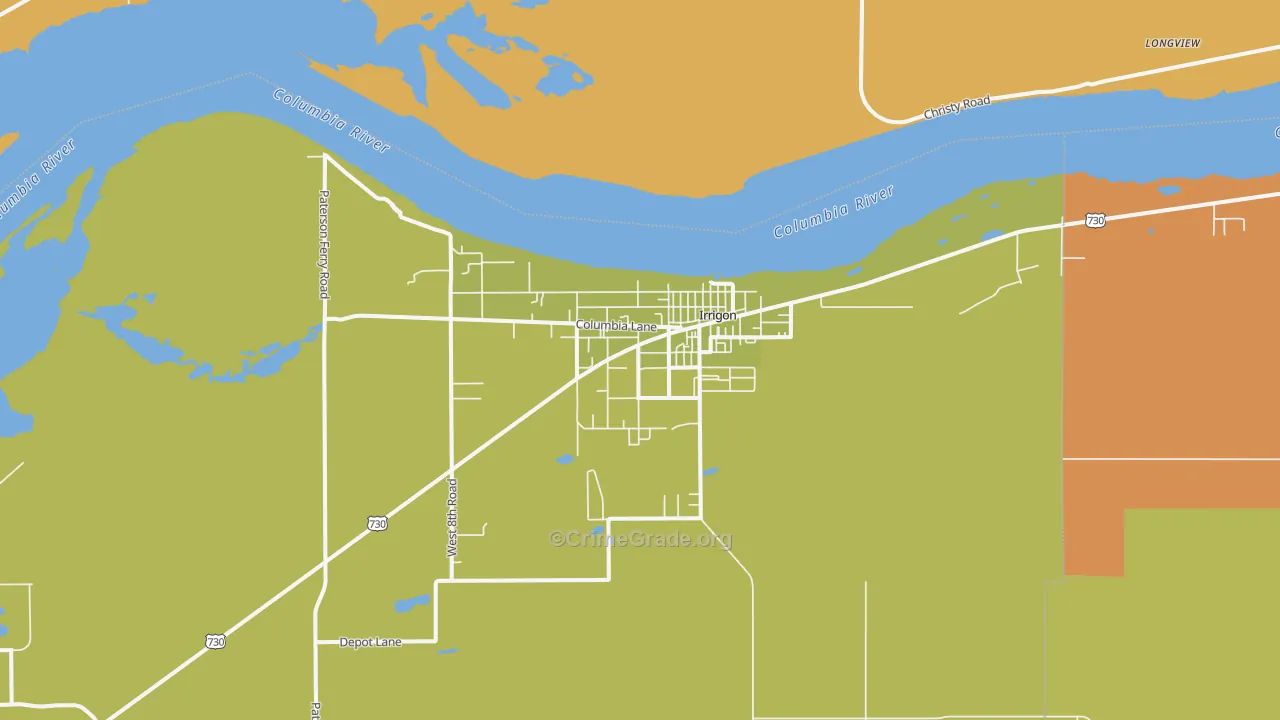 97844, OR Map of Theft Rates