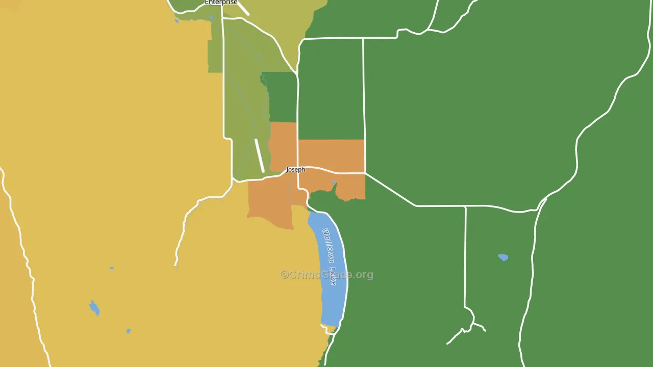 97846, OR Map of Theft Rates