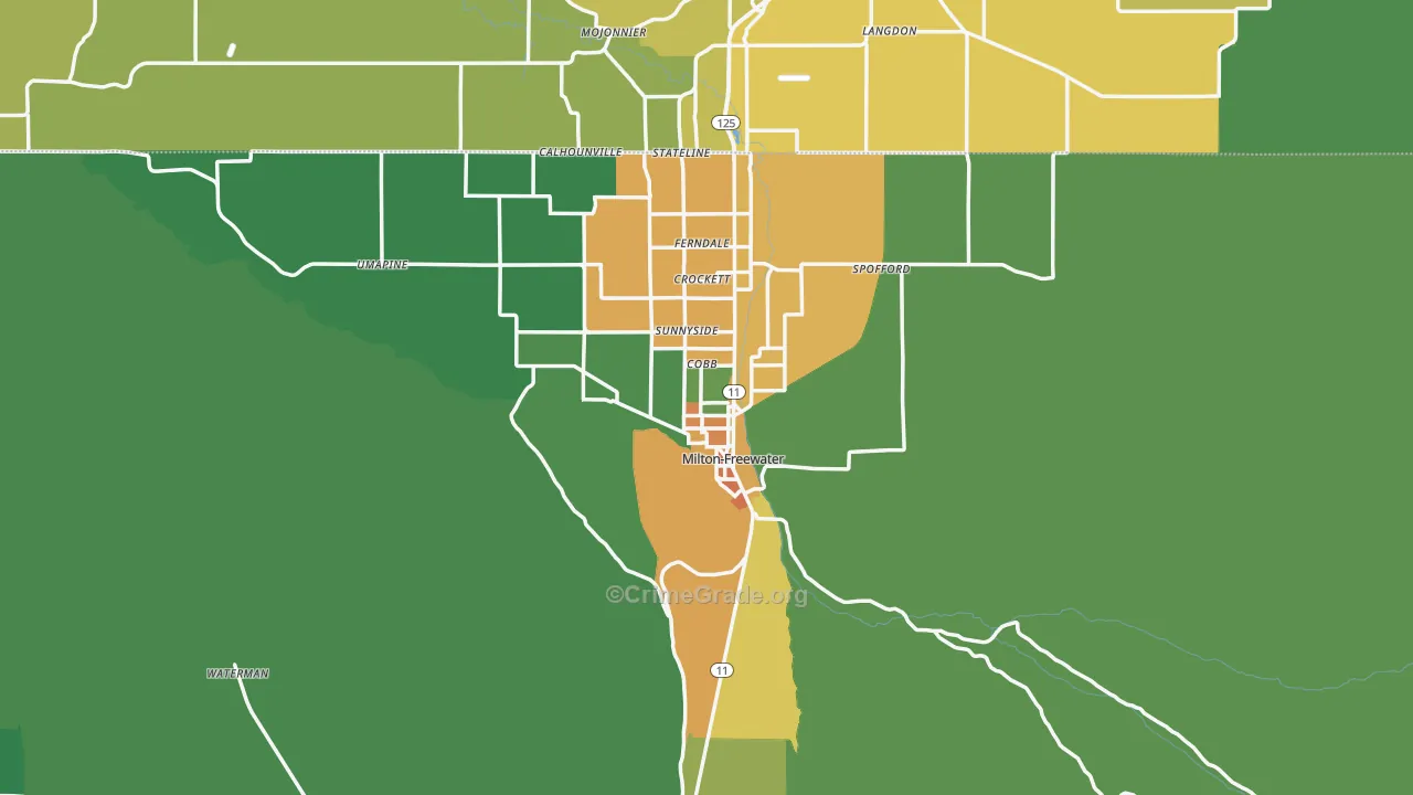 97862, OR Map of Theft Rates