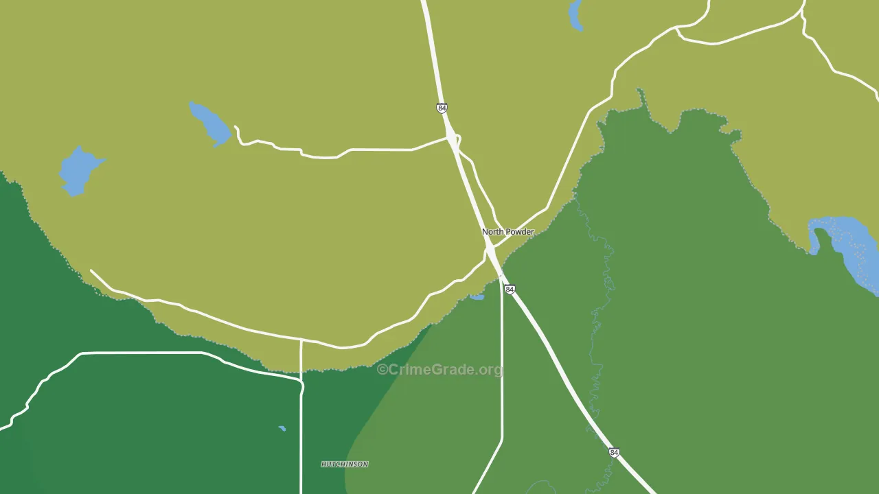 97867, OR Map of Theft Rates