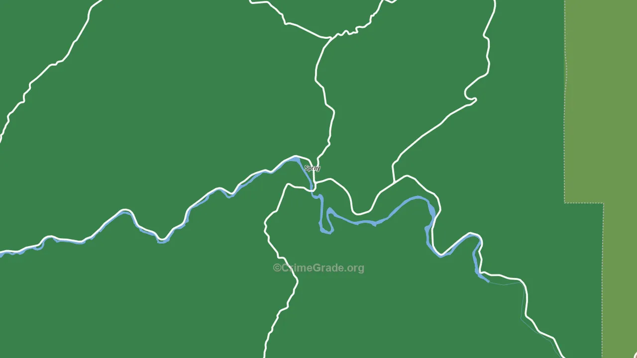 97874, OR Map of Theft Rates