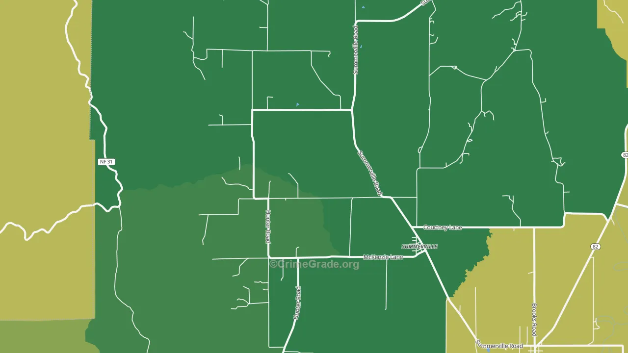 97876, OR Map of Theft Rates