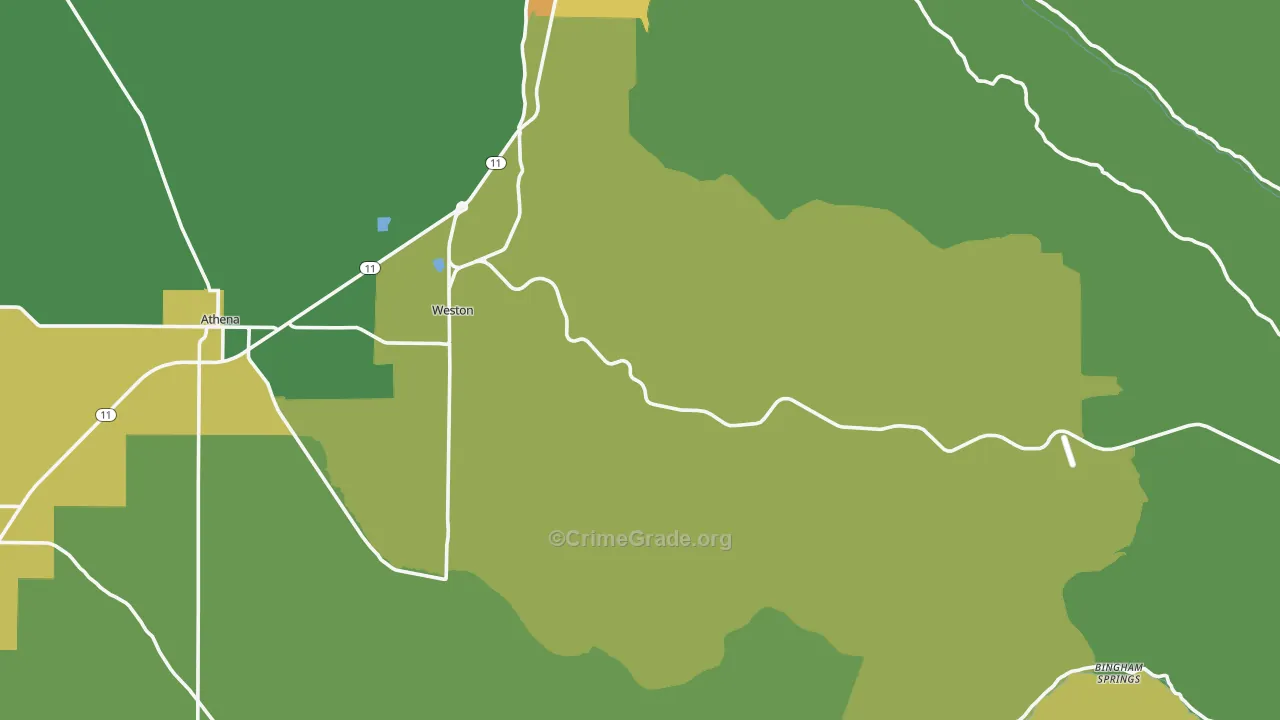97886, OR Map of Theft Rates