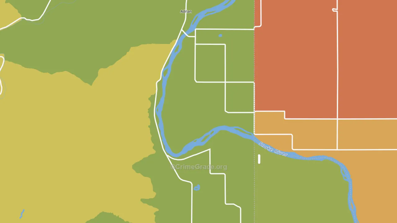 97901, OR Map of Theft Rates