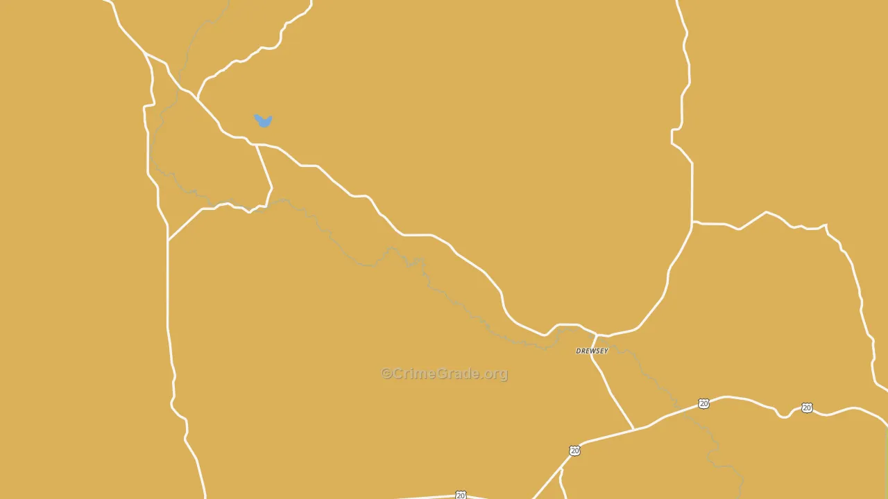 97904, OR Map of Theft Rates