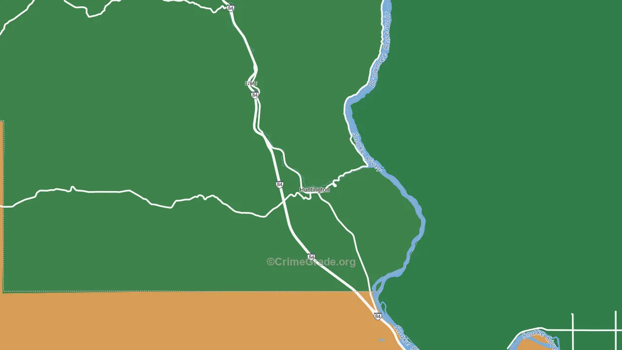 97907, OR Map of Theft Rates