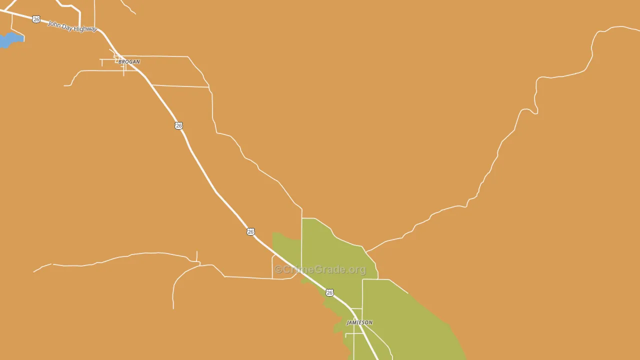 97909, OR Map of Theft Rates