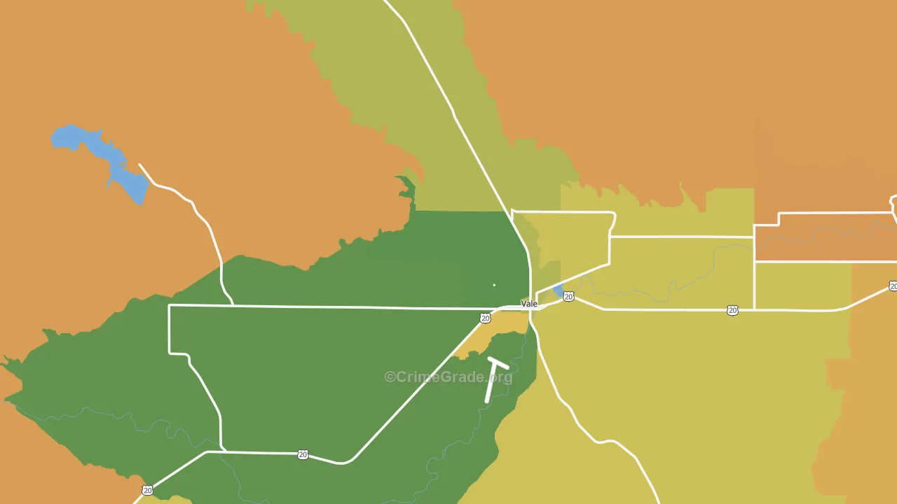 97918, OR Map of Theft Rates