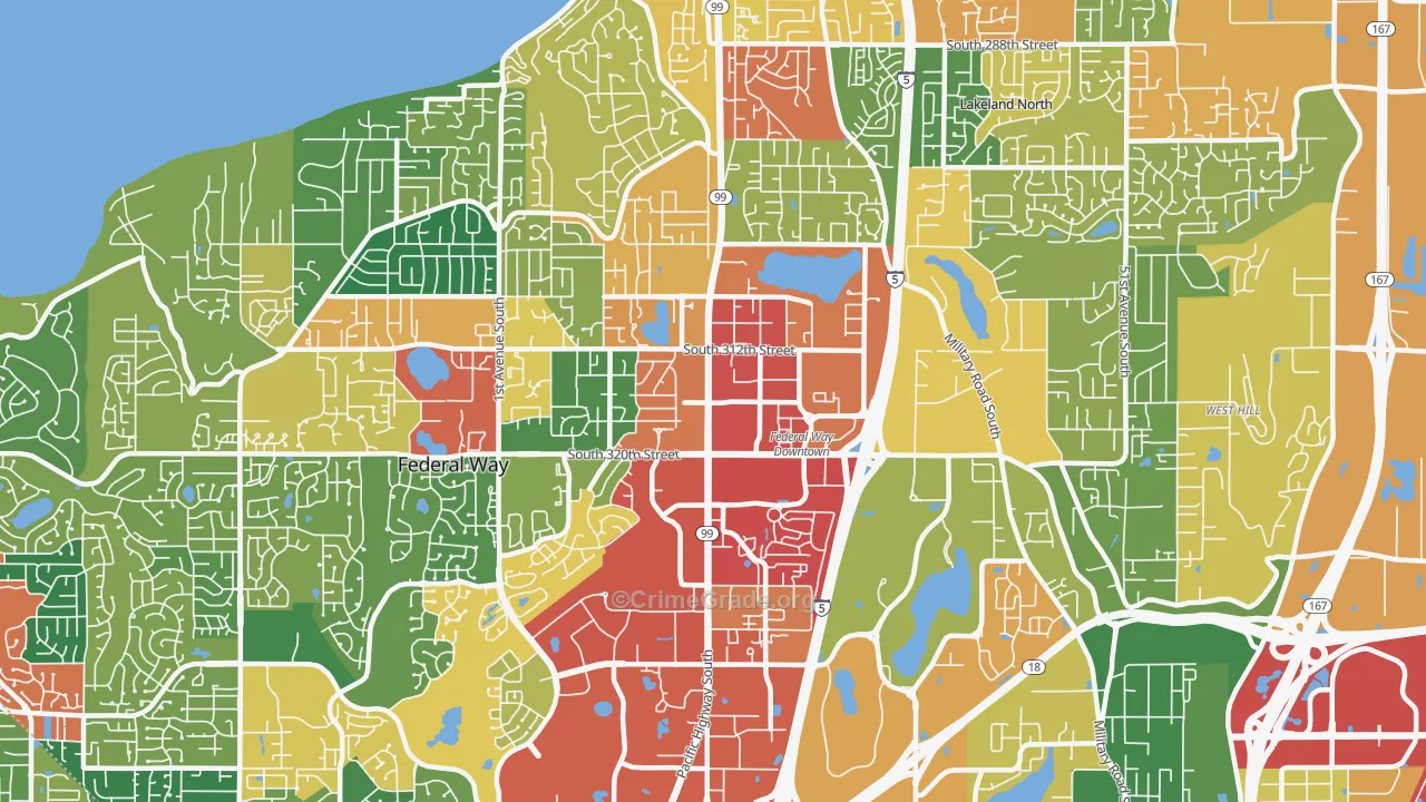 98003, WA Map of Theft Rates