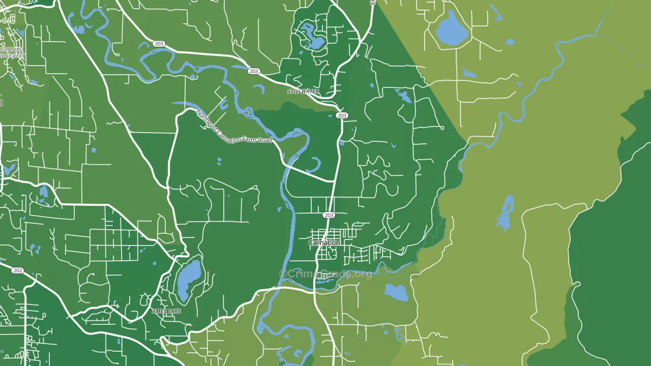 98014, WA Map of Theft Rates