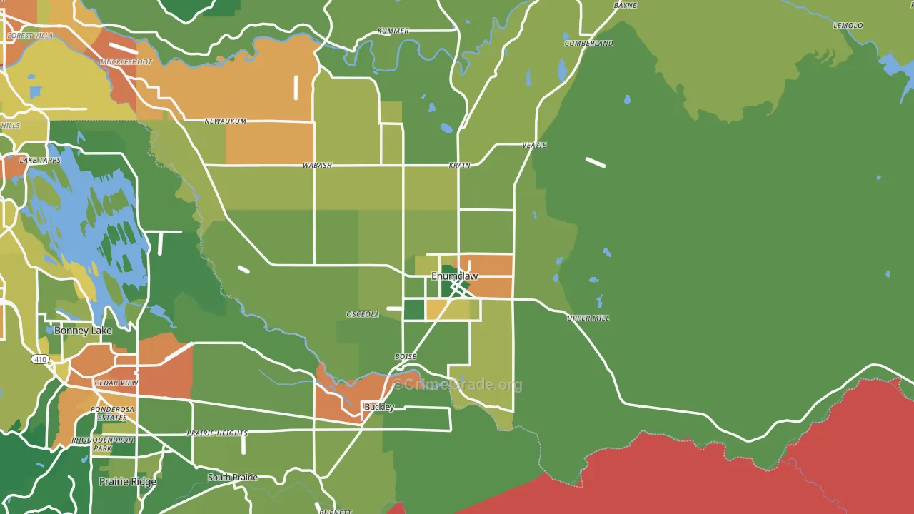 98022, WA Map of Theft Rates