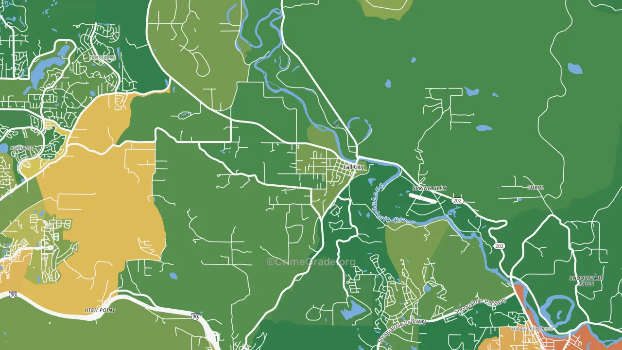 98024, WA Map of Theft Rates