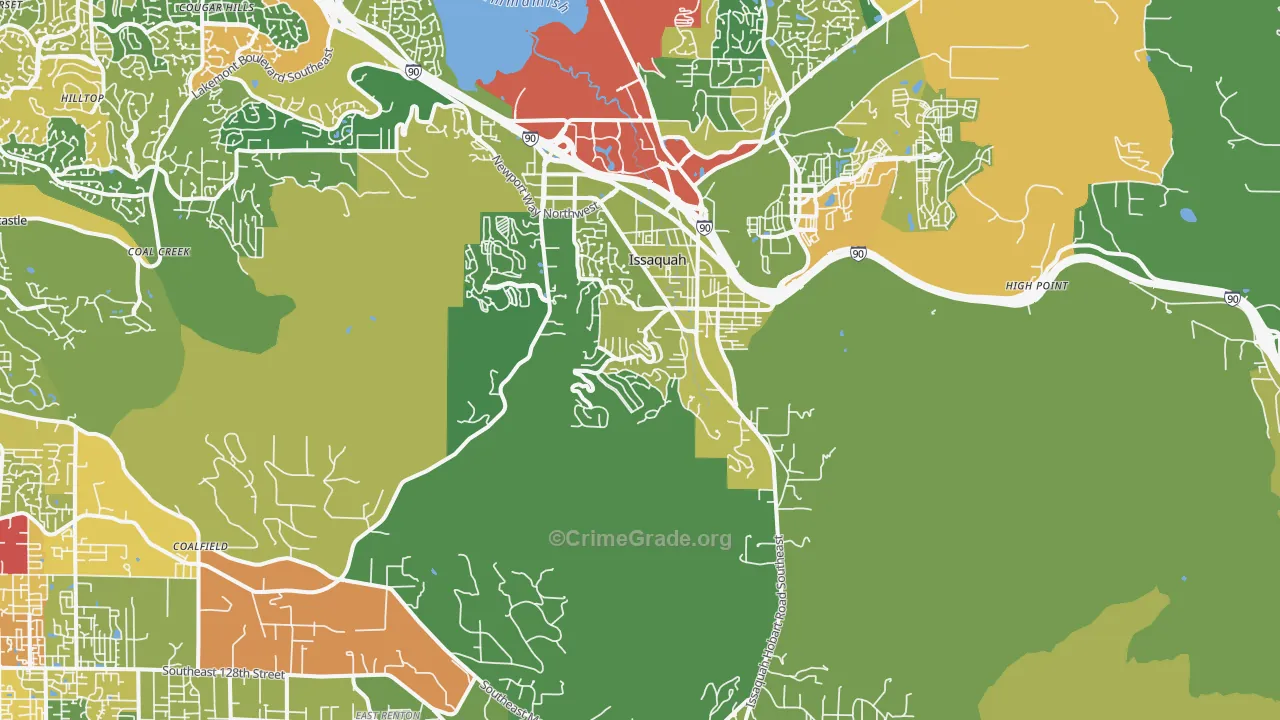 98027, WA Map of Theft Rates