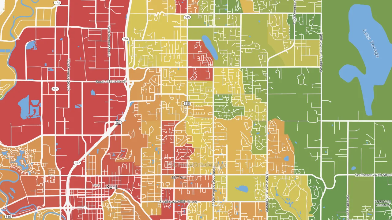 98031, WA Map of Theft Rates
