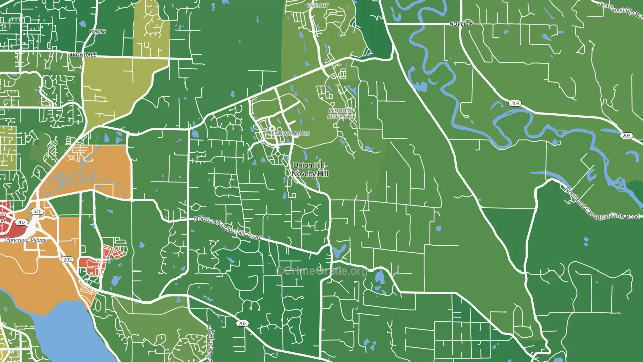 98053, WA Map of Theft Rates