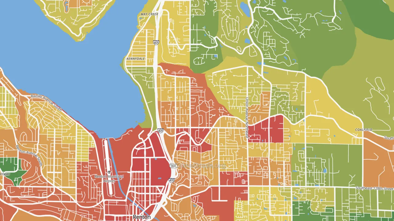 98056, WA Map of Theft Rates