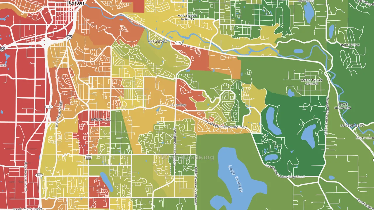 98058, WA Map of Theft Rates