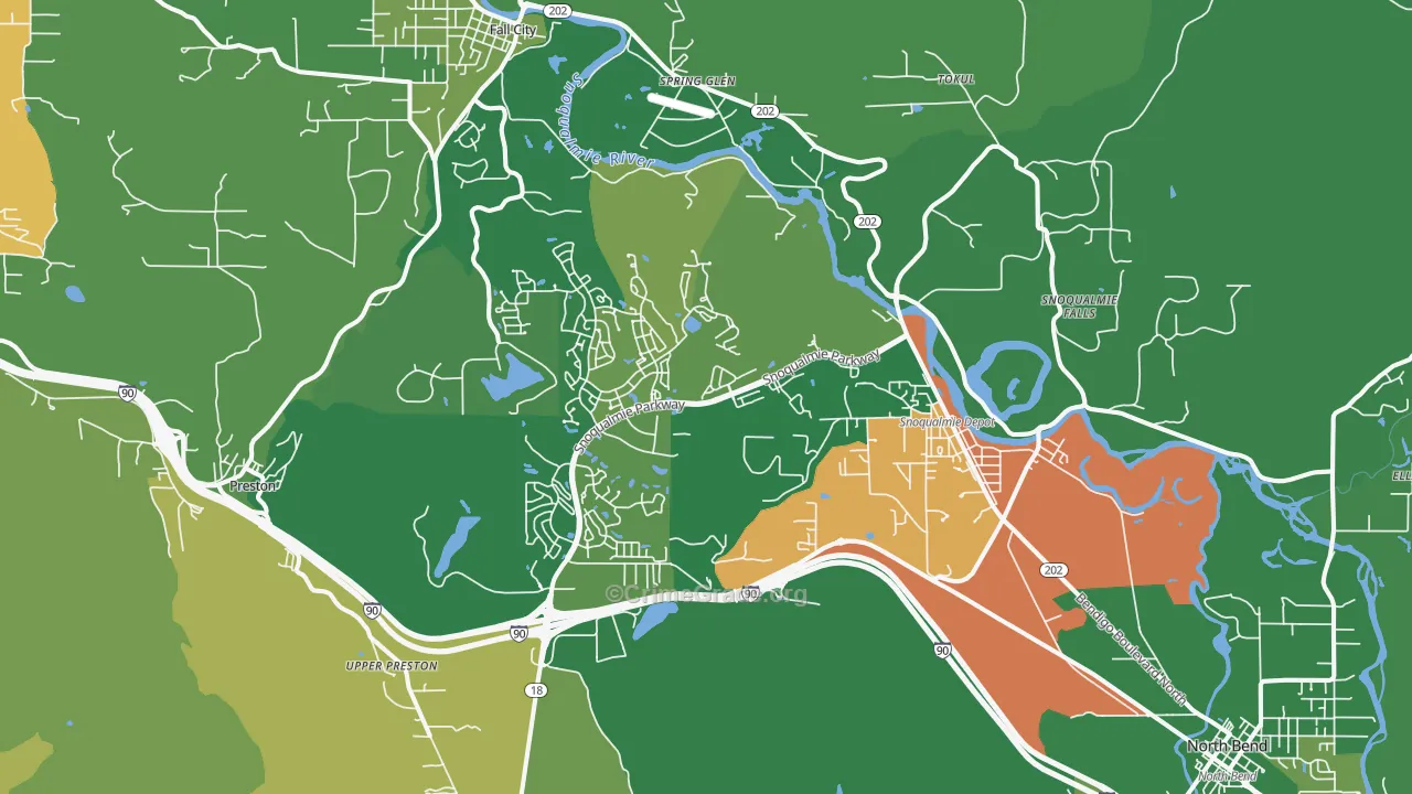 98065, WA Map of Theft Rates