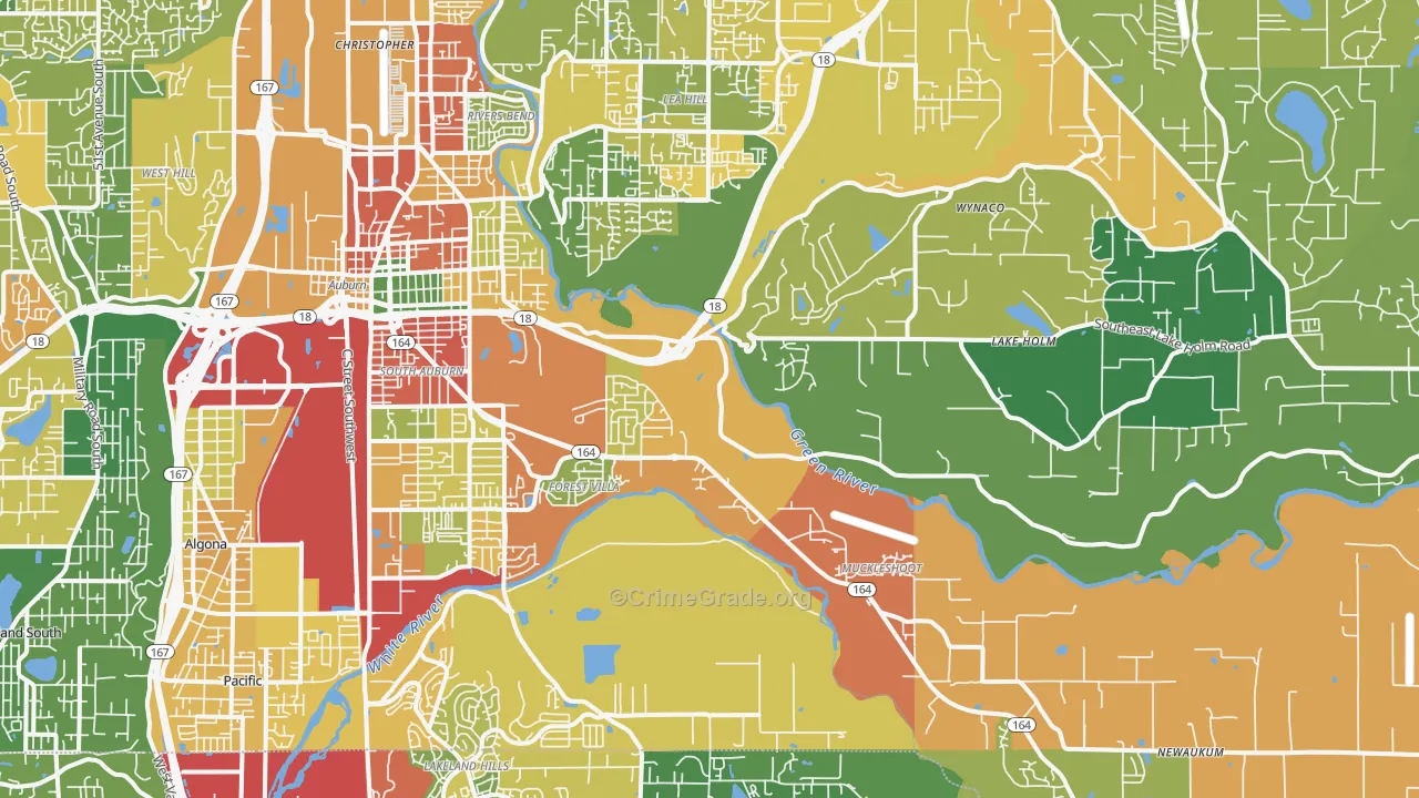 98092, WA Map of Theft Rates