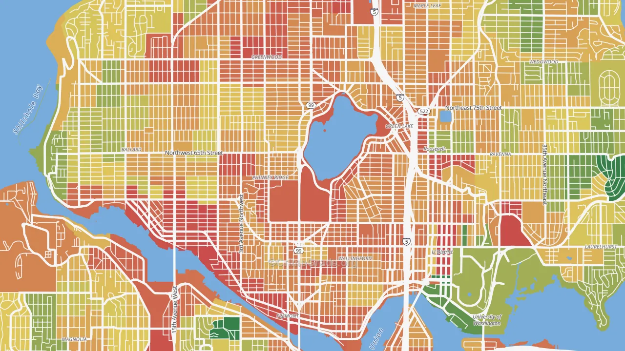 98103, WA Map of Theft Rates