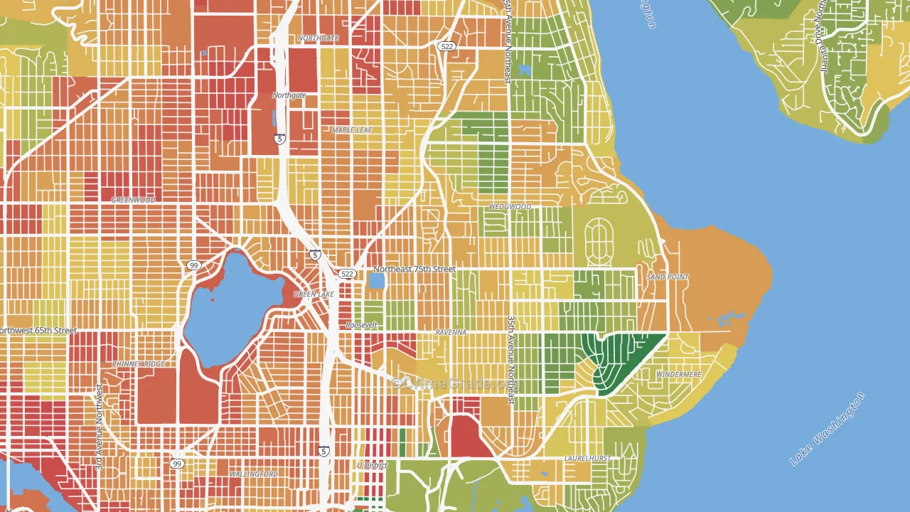 98115, WA Map of Theft Rates