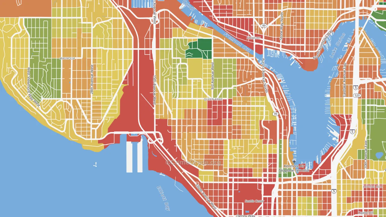 98119, WA Map of Theft Rates