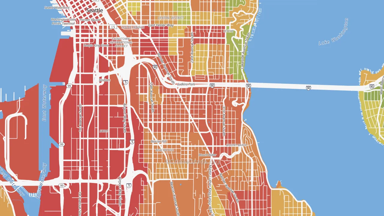 98144, WA Map of Theft Rates