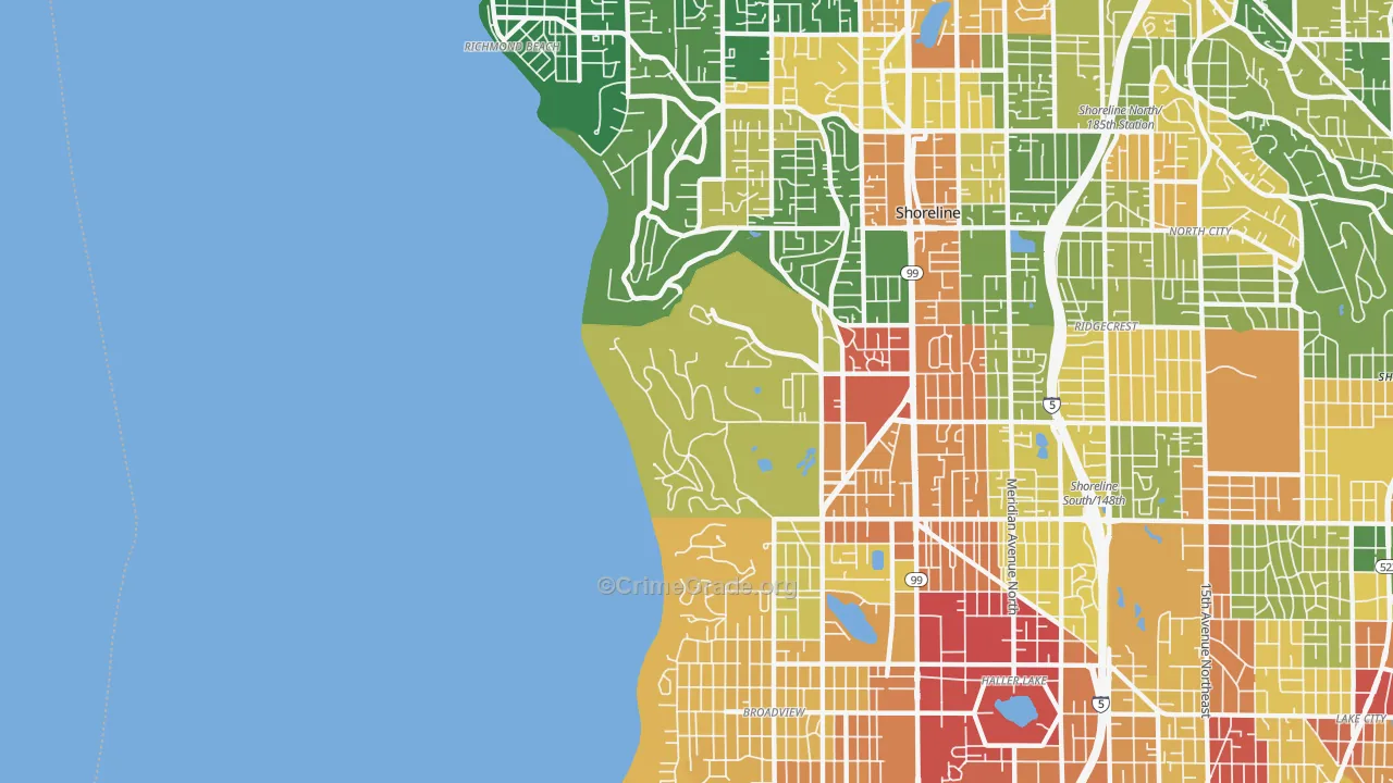 98177, WA Map of Theft Rates