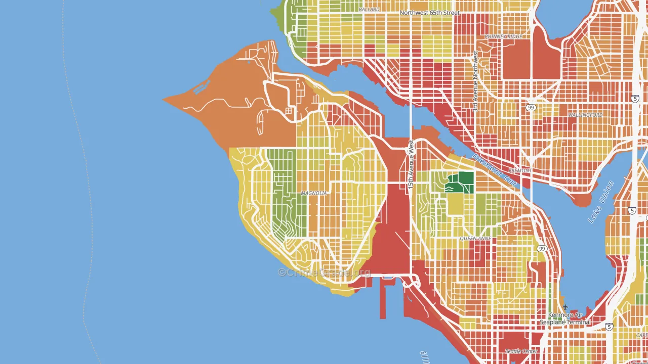 98199, WA Map of Theft Rates