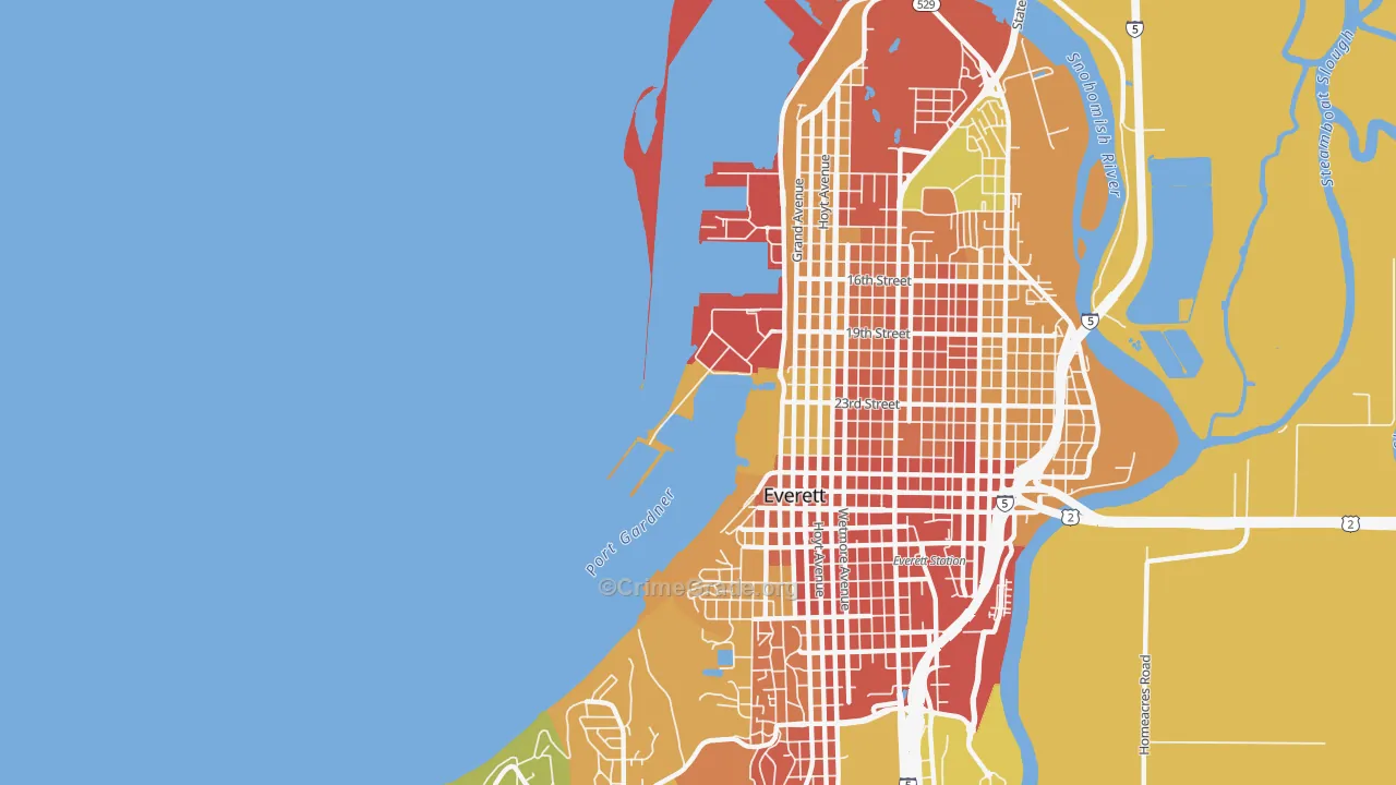 98207, WA Map of Theft Rates