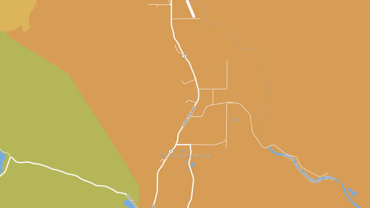 98220, WA Map of Theft Rates
