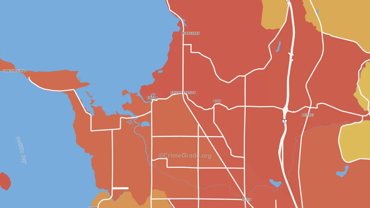 98232, WA Map of Theft Rates