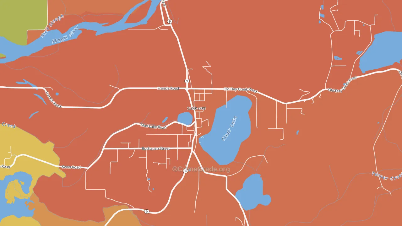 98235, WA Map of Theft Rates