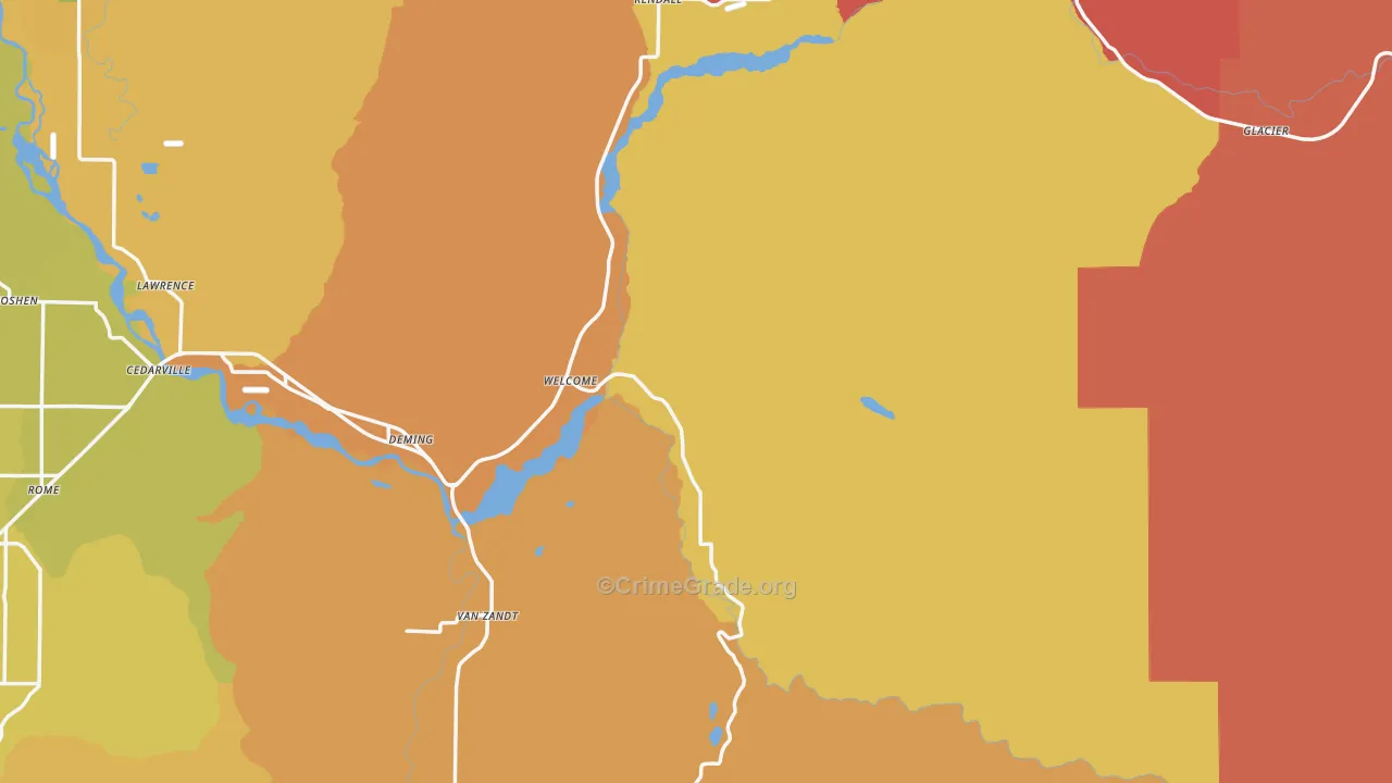 98244, WA Map of Theft Rates
