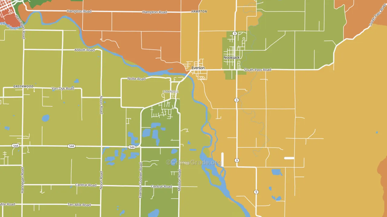 98247, WA Map of Theft Rates