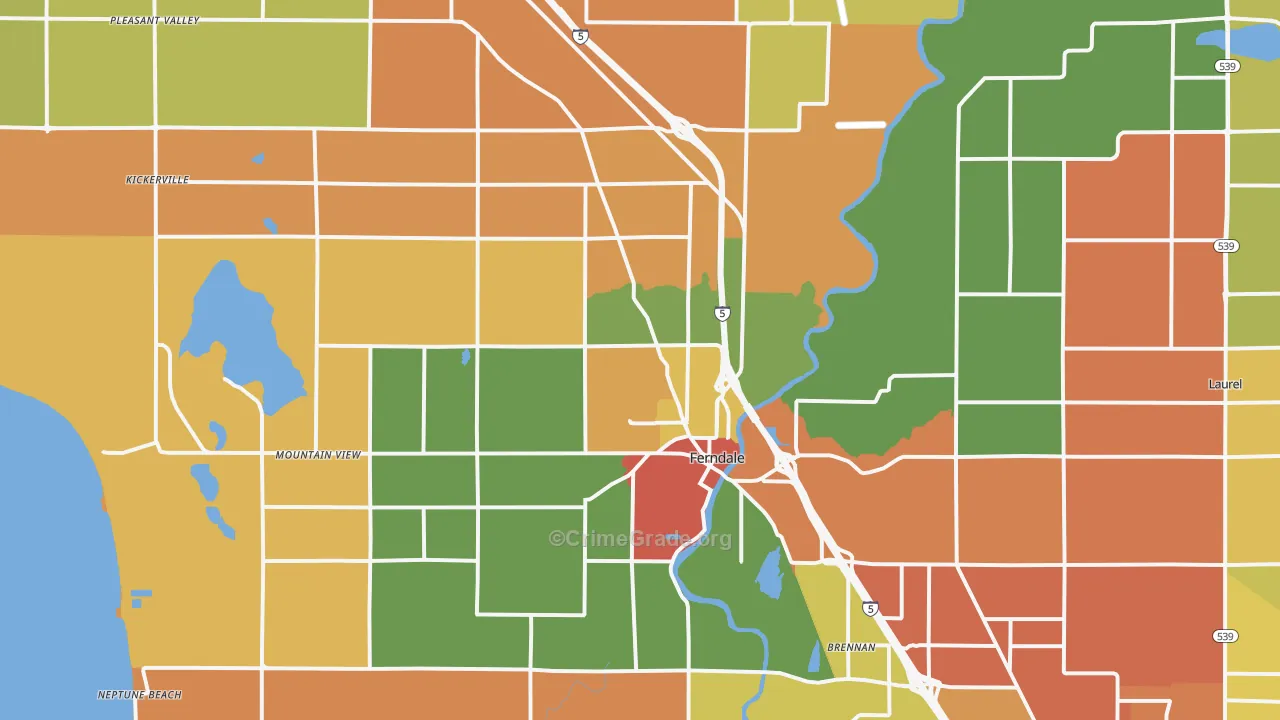 98248, WA Map of Theft Rates