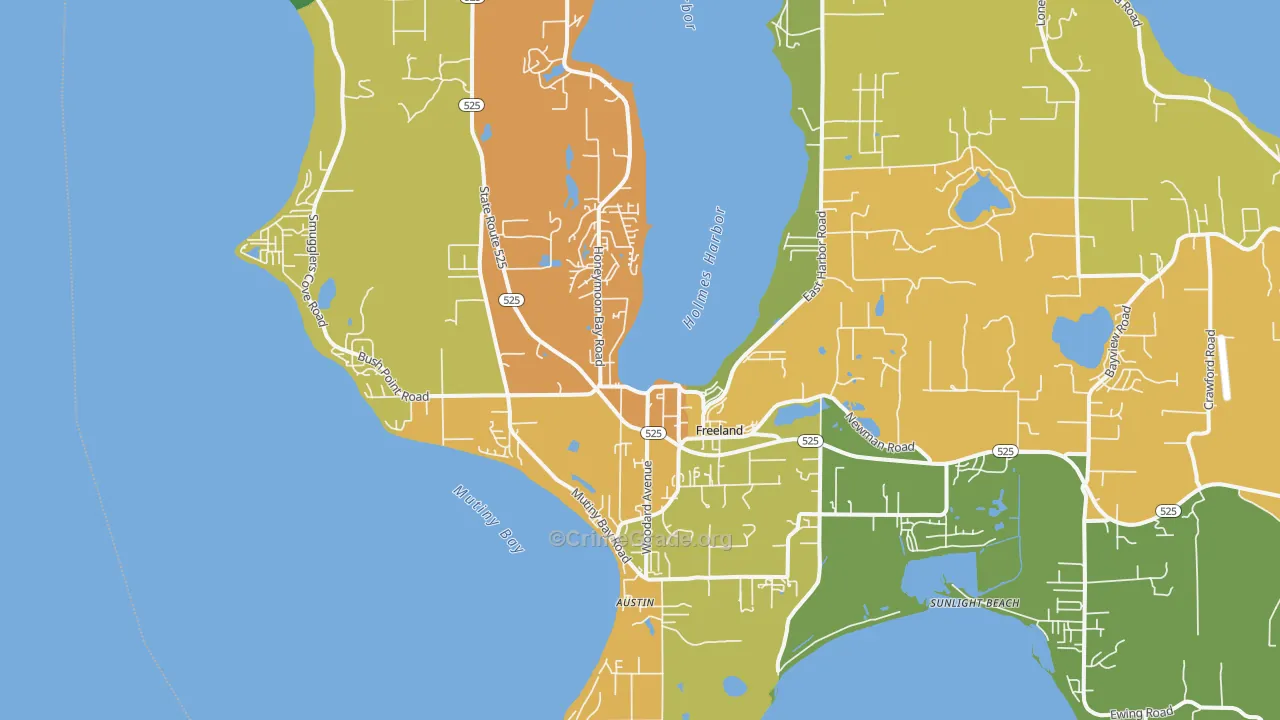 98249, WA Map of Theft Rates